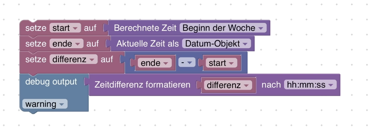 ioBroker Zeitdifferenzen formatieren