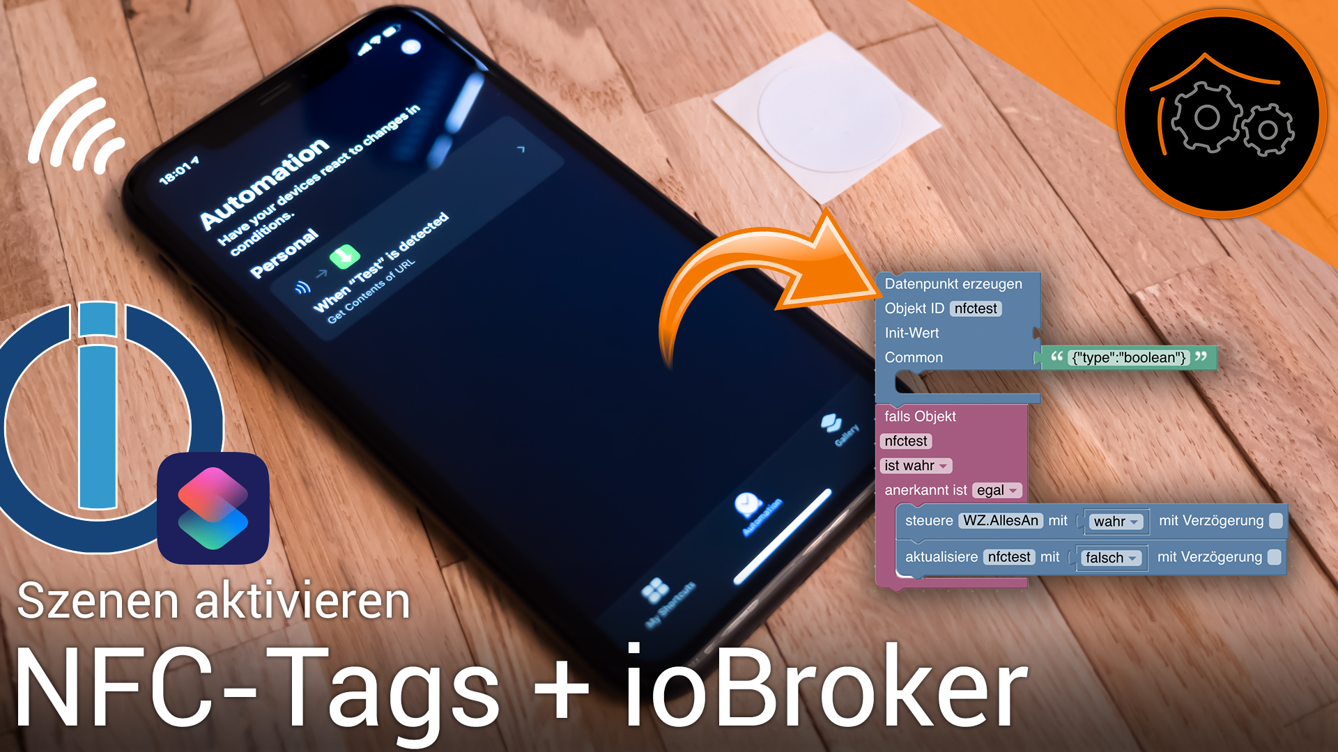 Projekt: NFC-Tags mit ioBroker und Apple Shortcuts