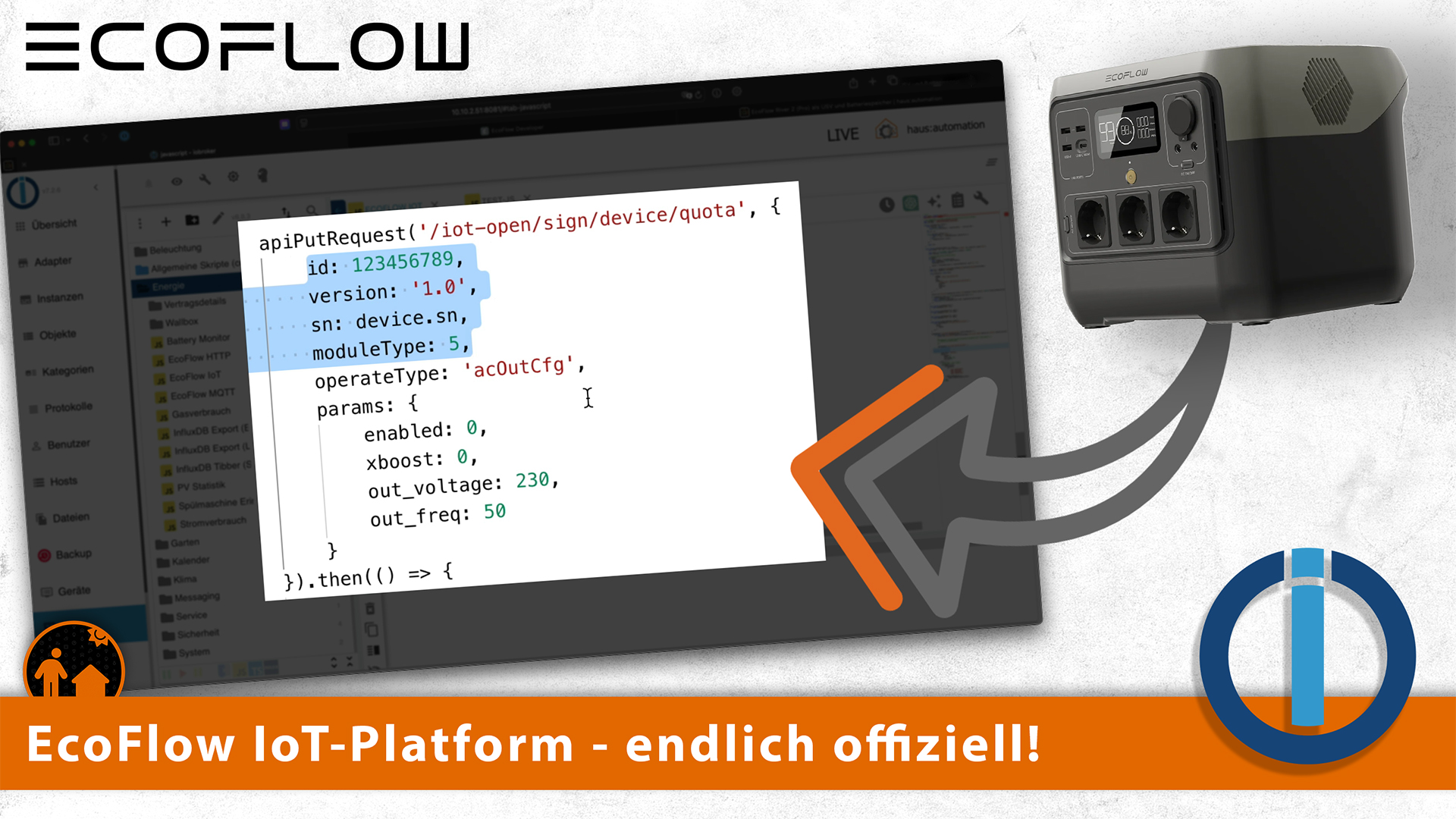 EcoFlow IoT-Platform - offizielle API