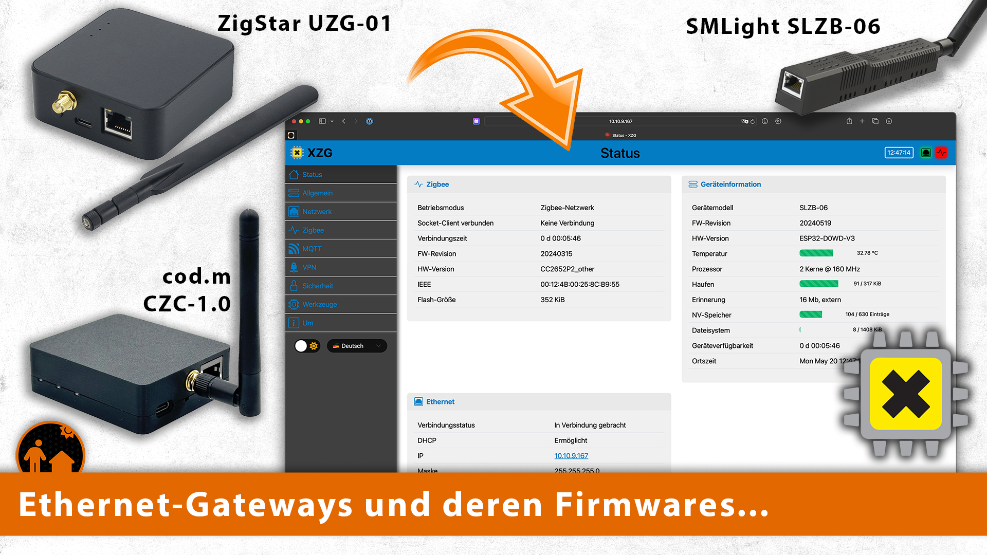 Firmwares für ESP32-Gateways (z.B. Zigbee, Thread)