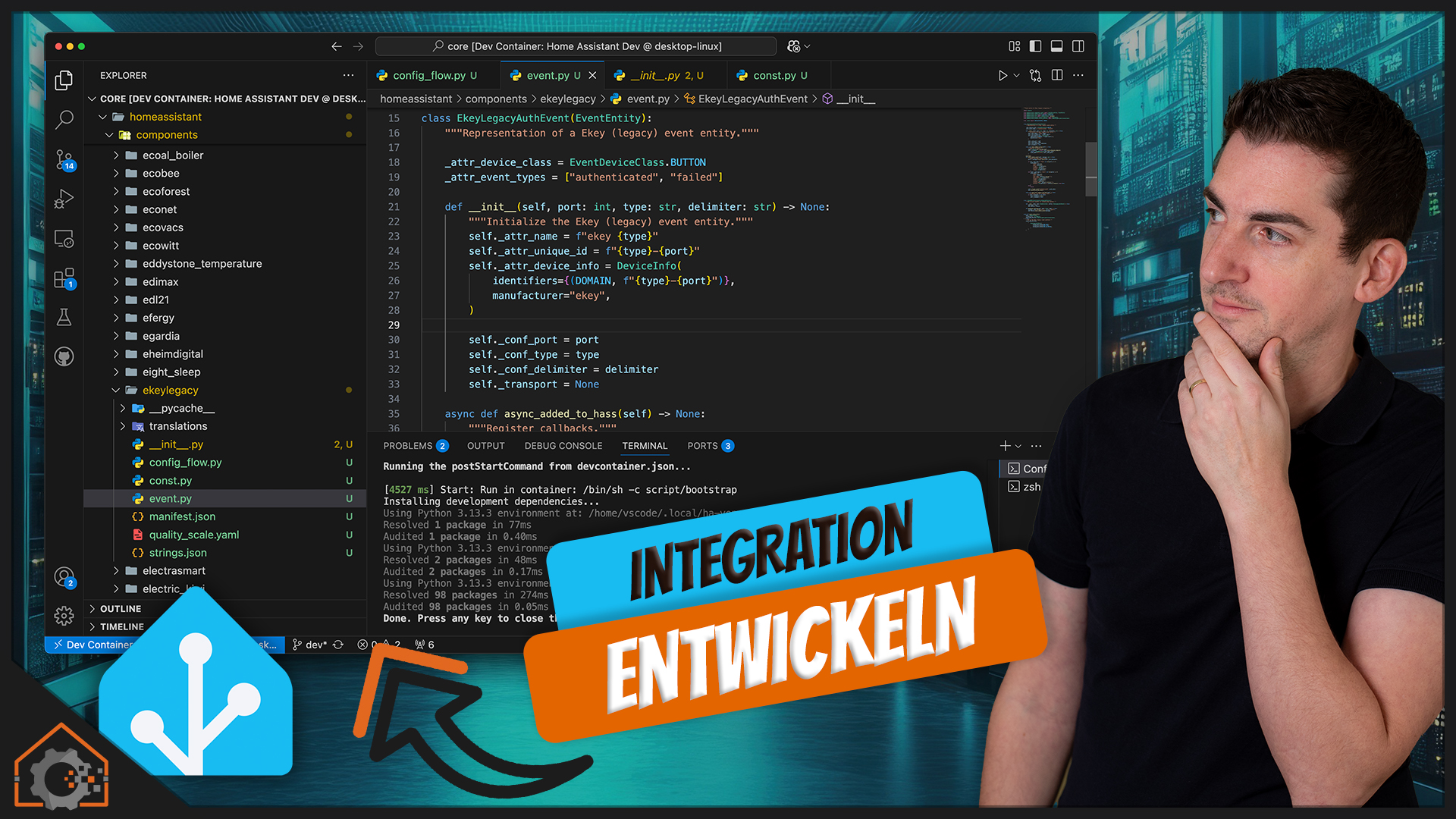 Home Assistant: Eigene Integration entwickeln und bereitstellen (HACS)
