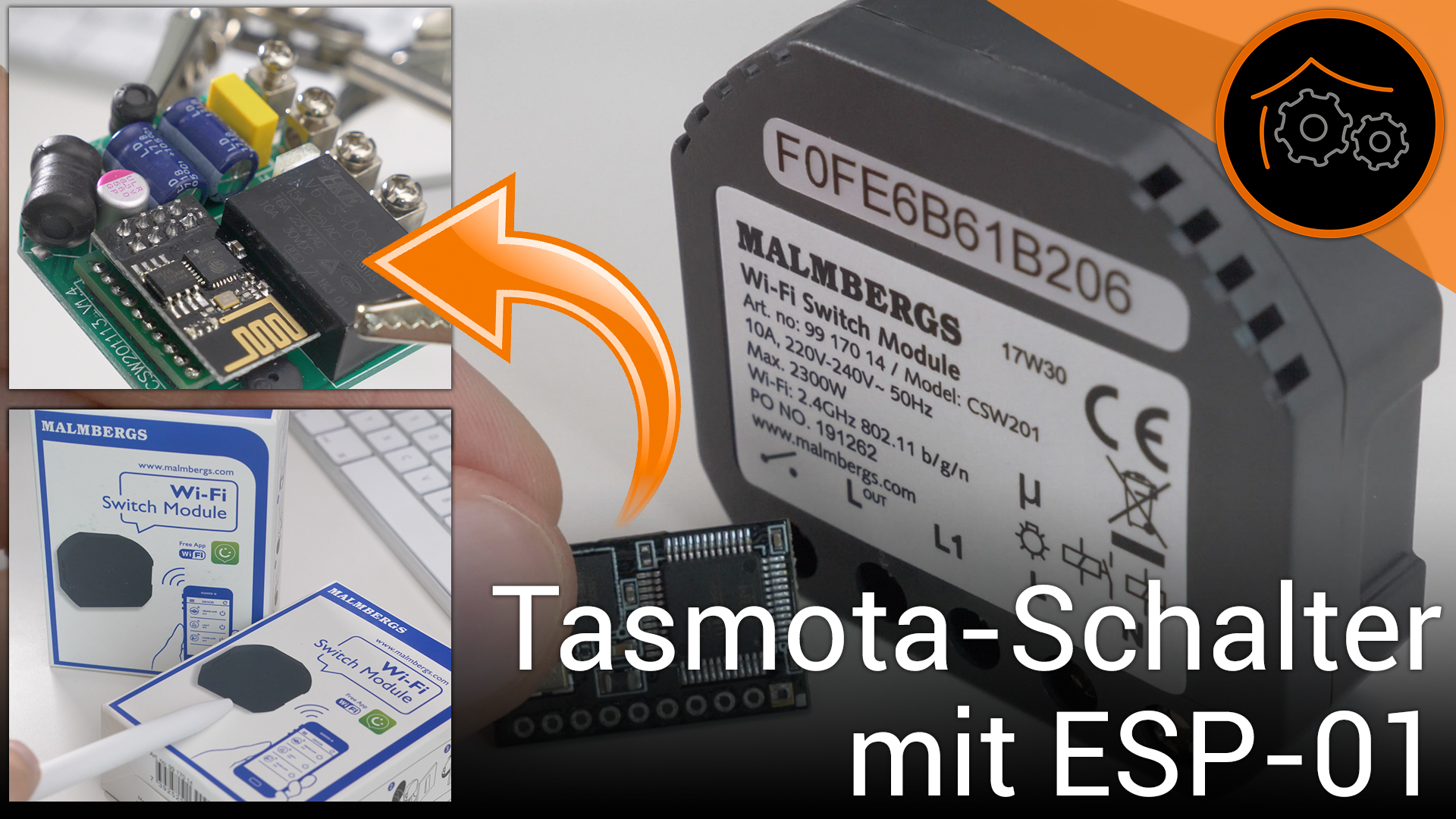 Projekt: Malmbergs WiFi-Schalter auf ESP01/Tasmota umrüsten