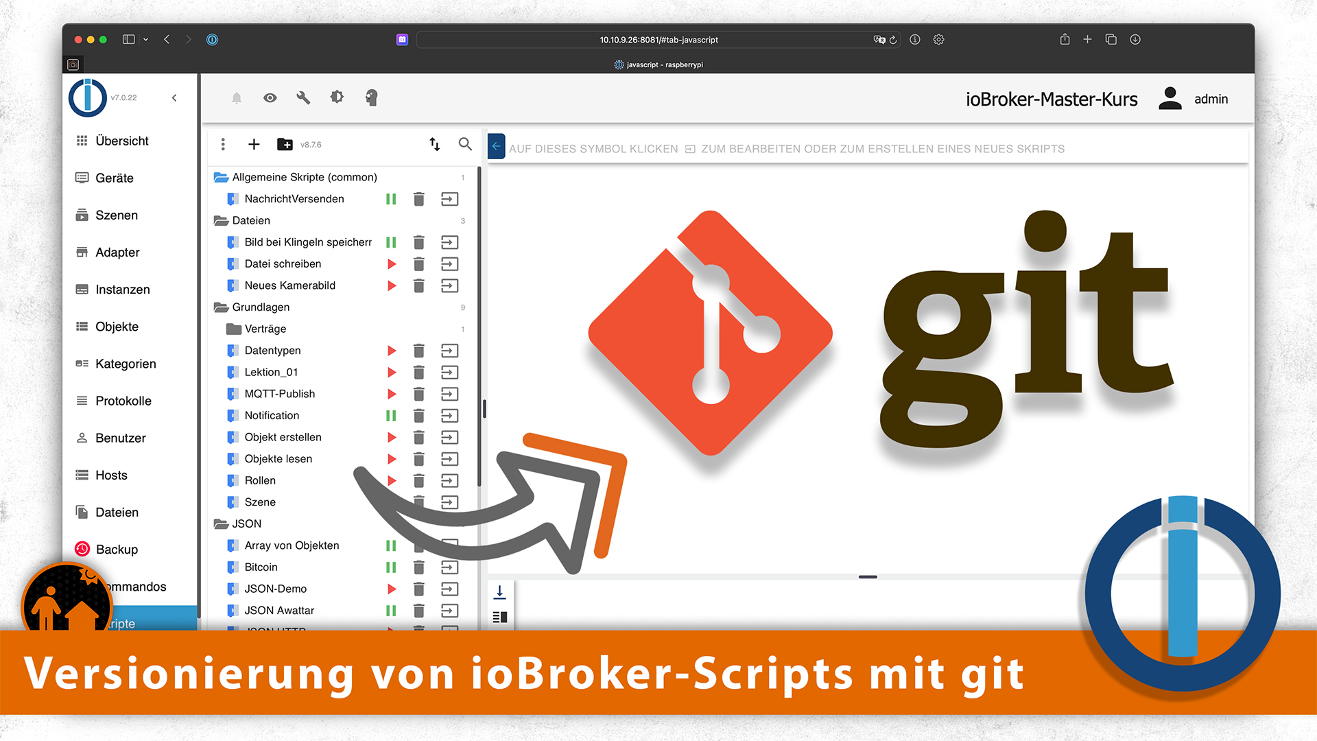 ioBroker - Scripts mit git versionieren